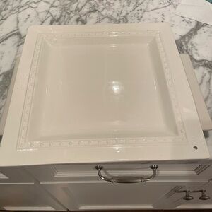 Nora Fleming serving dish, square 12 1/2”, this is a retired piece